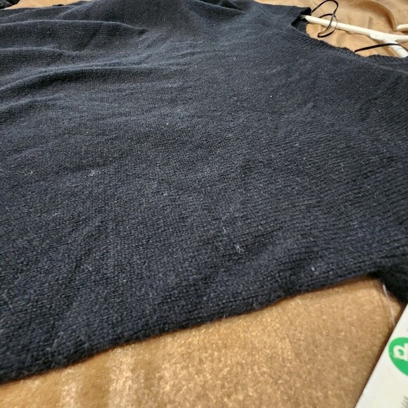 Dip Long sleeve Blouse For Women Size Large Color Black 10%Wool   ^ - Picture 7 of 8